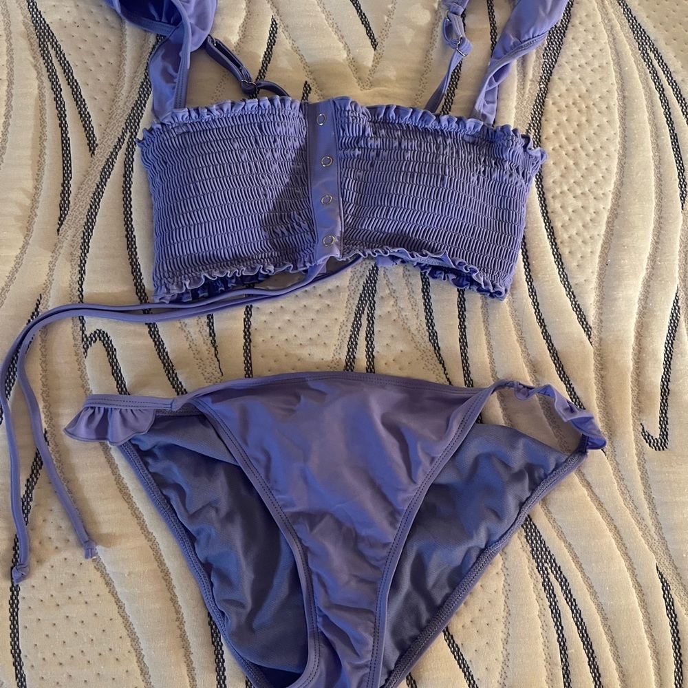 blue/periwinkle bathing suit